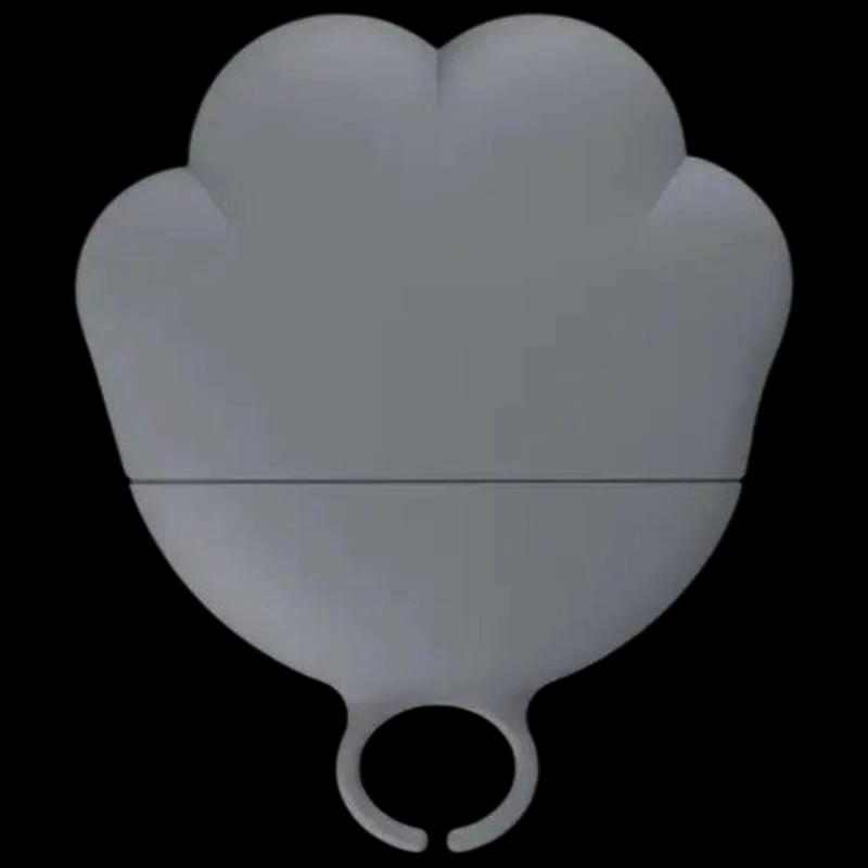 Cloche à boîte en silicone Lovely Paw Gris