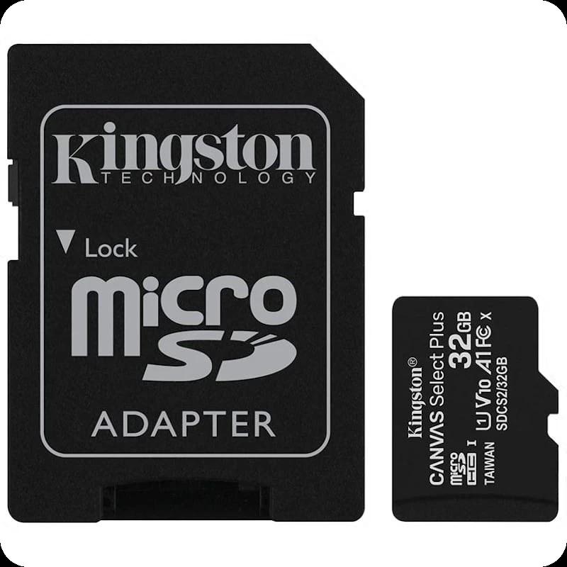 Kingston Canvas Select Plus MicroSDHC 32GB  Clase 10 UHS-I + Adaptador