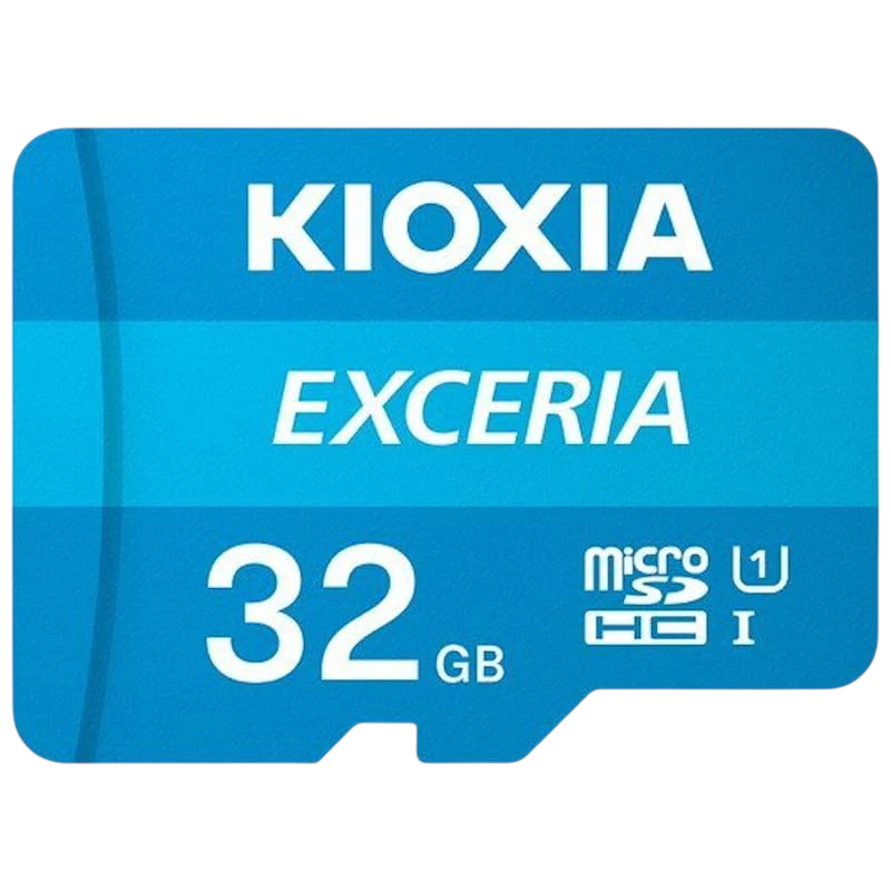 Kioxia Exceria MicroSDHC 32GB Clase 10 UHS-I + Adaptador