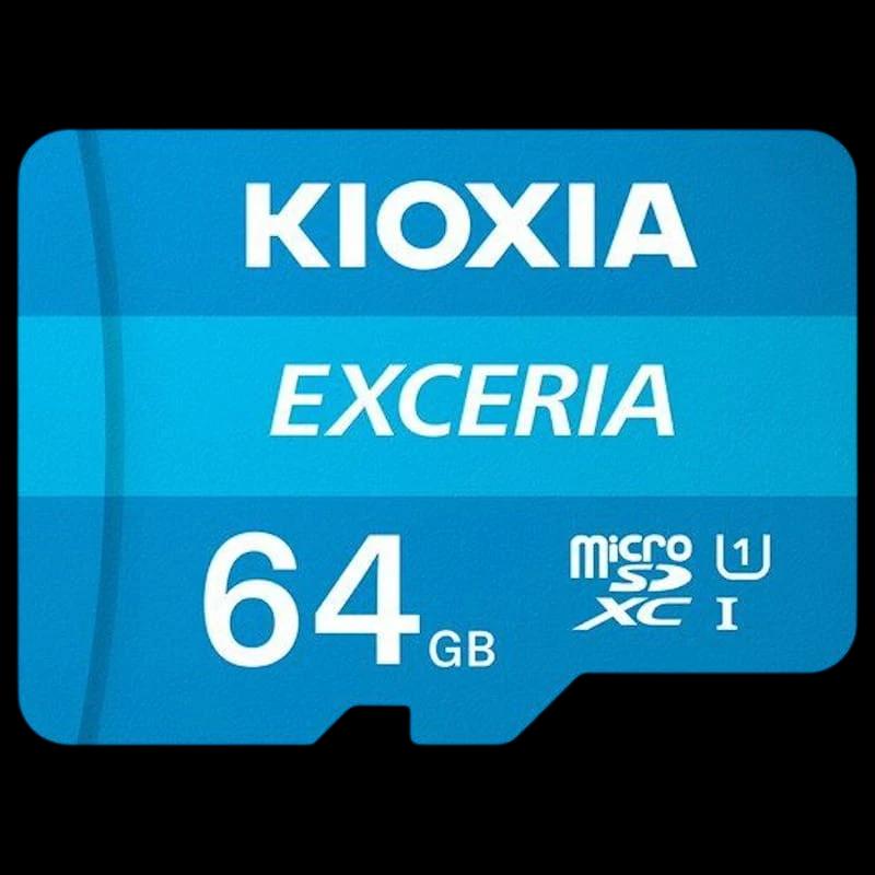 Kioxia Exceria MicroSDXC 64GB Clase 10 UHS-I + Adaptador