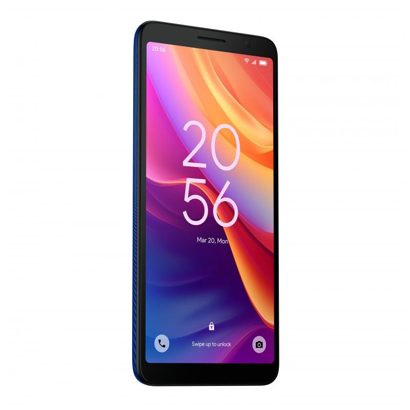 TCL 501 2Go/32Go Bleu - vue de face et côté gauche