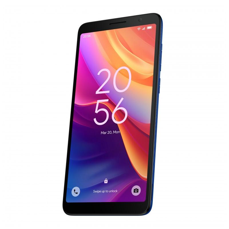 TCL 501 2Go/32Go Bleu - vue de face et côté droit