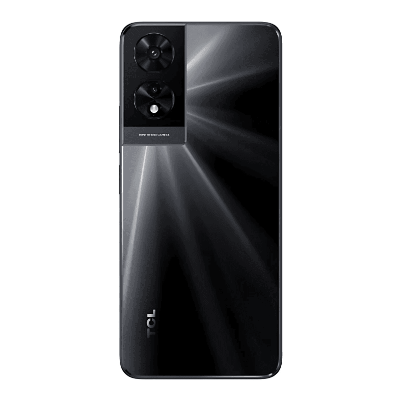 Vista frontal traseira do TCL 505 6GB/256GB Cinza