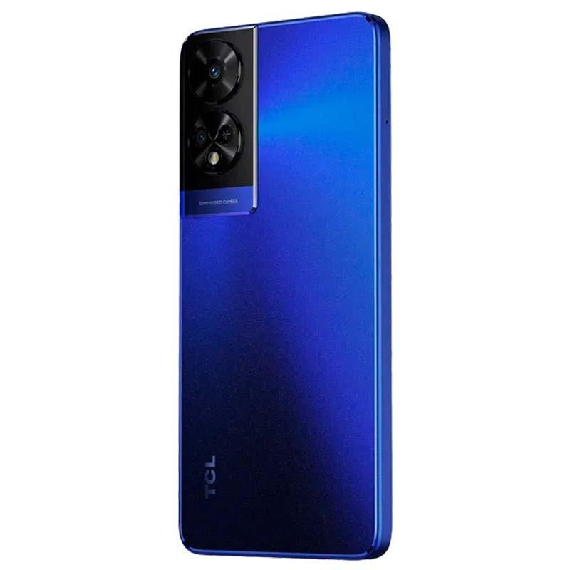 vista trasera y lateral izquierdo del Teléfono móvil TCL 50 5G 4GB/128GB Azul