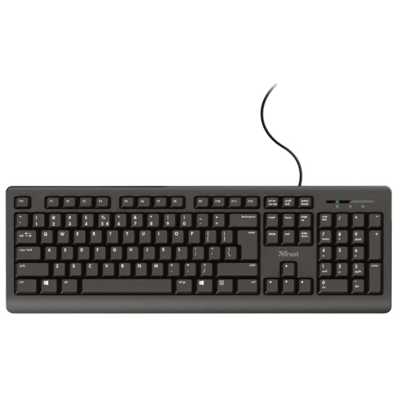 Teclado de Membrana Trust TK-150 USB Preto