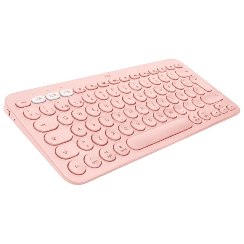 parte superior del Teclado Inalámbrico Logitech K380 Rosa ES Layout