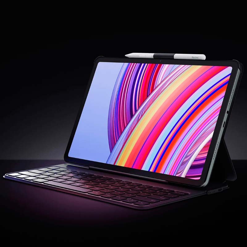 porte-stylet de l'étui à clavier noir d'origine pour Xiaomi Redmi Pad Pro avec clavier noir
