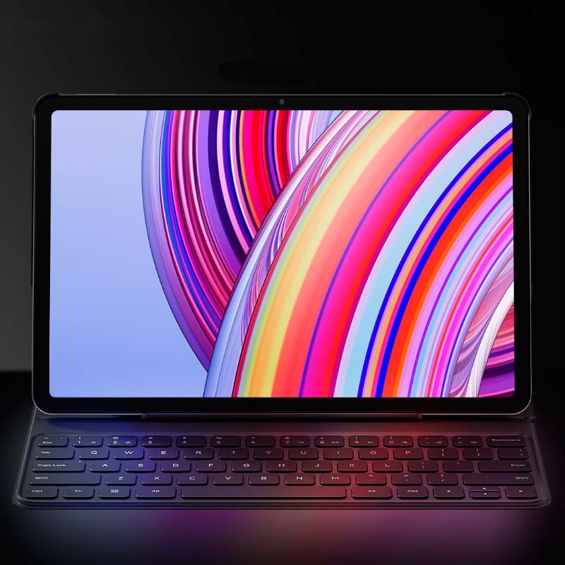 vue de face de l'étui à clavier noir d'origine pour Xiaomi Redmi Pad Pro