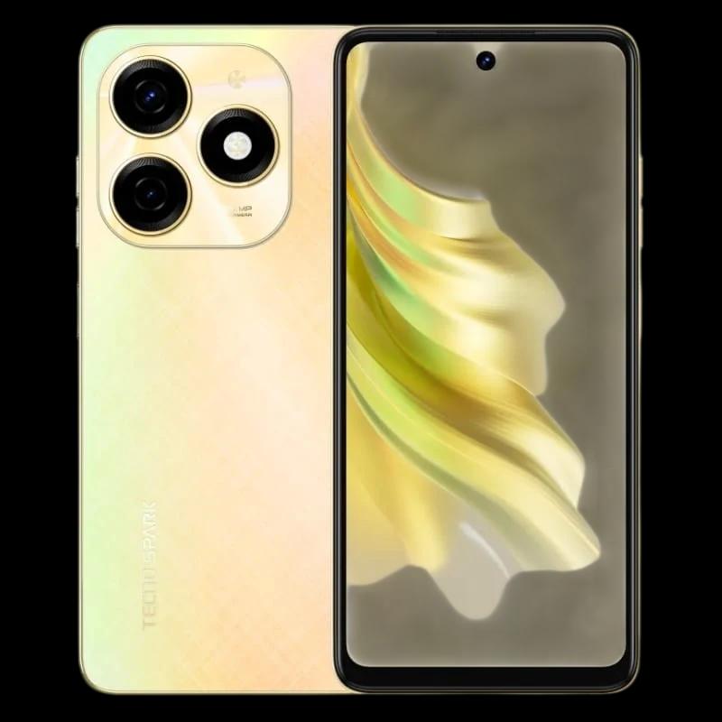 Tecno Spark 20 8Go/256Go Or - Téléphone Mobile