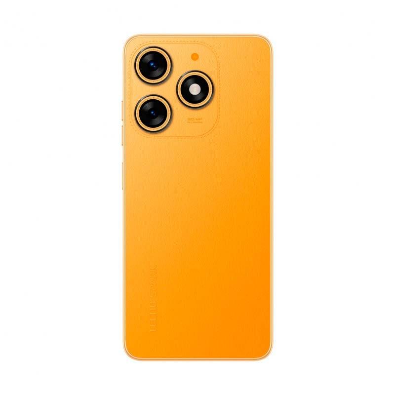 vue arrière du téléphone mobile Tecno Spark 10 NFC 4 Go/128 Go Orange