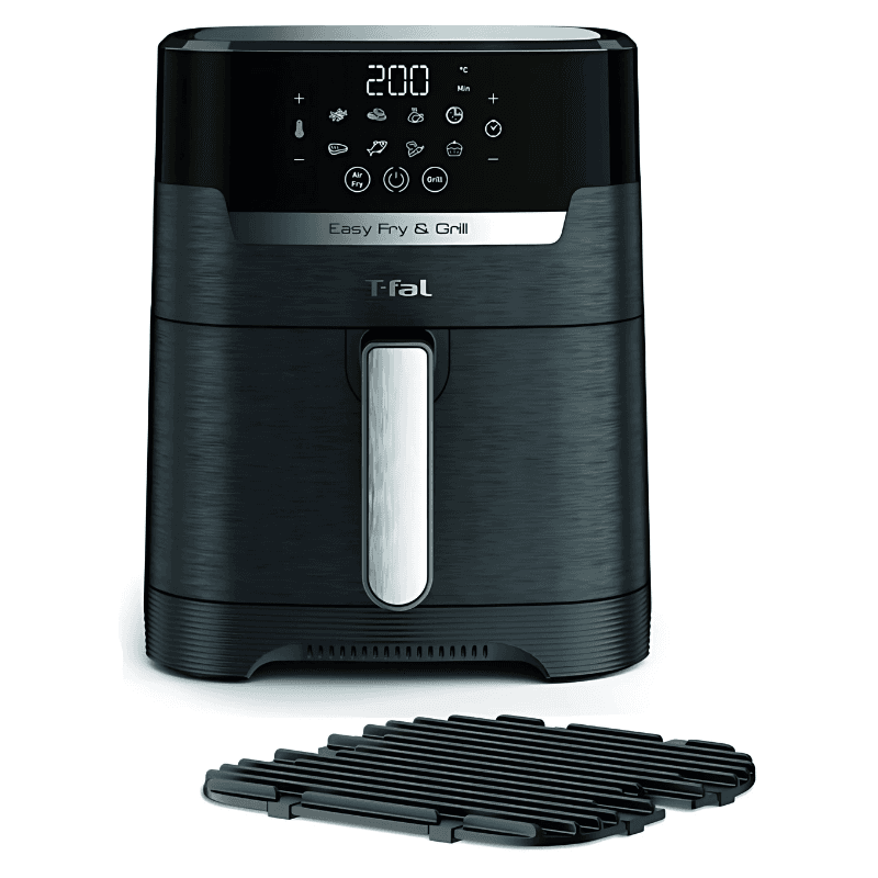 Fritadeira de ar Tefal Easy Fry & Grill EY5058 4.2 litros 1550 W Preto com grelha