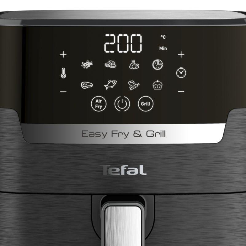 Detalhe da tela sensível ao toque da Fritadeira de ar Tefal Easy Fry & Grill EY5058 4.2 litros 1550 W Preto