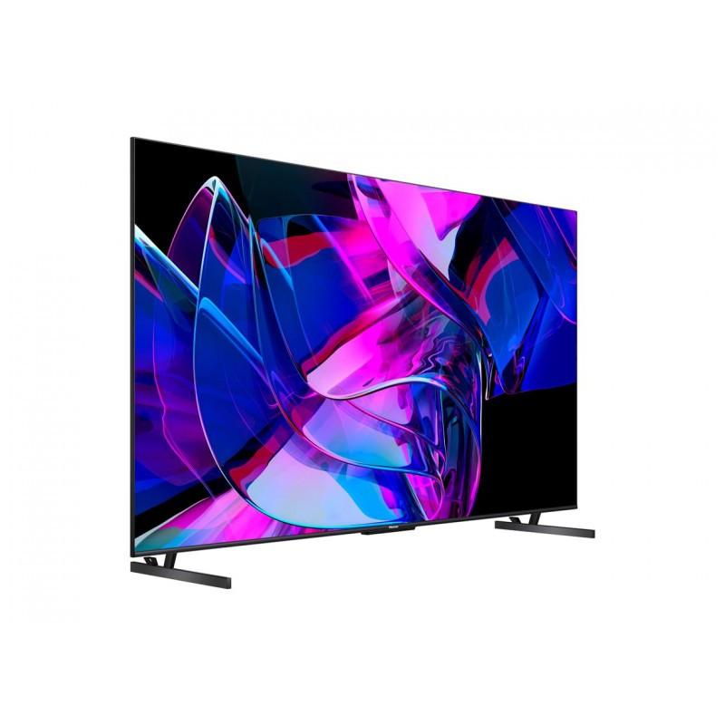 Televisión Mini LED Hisense U7KQ de 100 pulgadas vista frontal lado derecho