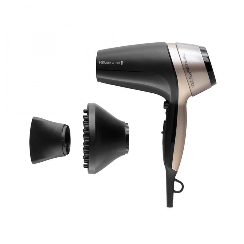 Secador de pelo Remington Thermacare Pro 2300 2300W Negro/Marrón imagen del contenido de la caja