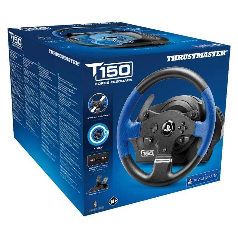 Thrustmaster T150 Force Feedback USB Volante + Pedales PC PS5 PS4 PS3  - Caja