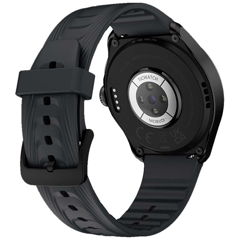 vista trasera del Reloj inteligente TicWatch Pro 5 Enduro Negro