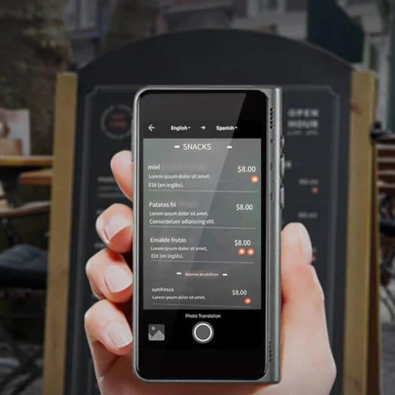 Ecrã de Timekettle Fluentalk T1 Tradutor Preto - Tradutor Portátil