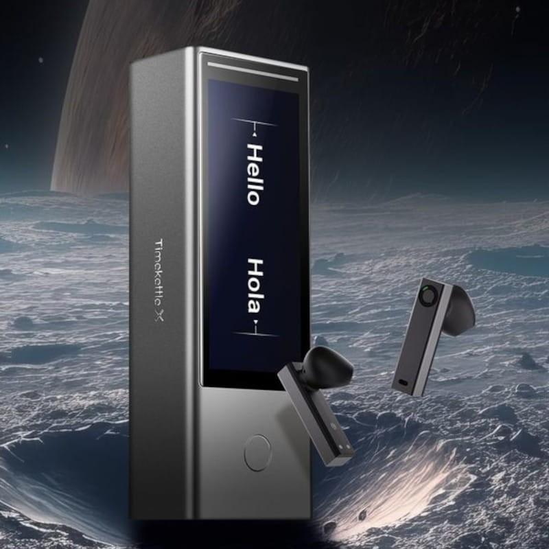 Frontal de Timekettle X1 AI Interpreter Hub Preto - Tradutor Portátil