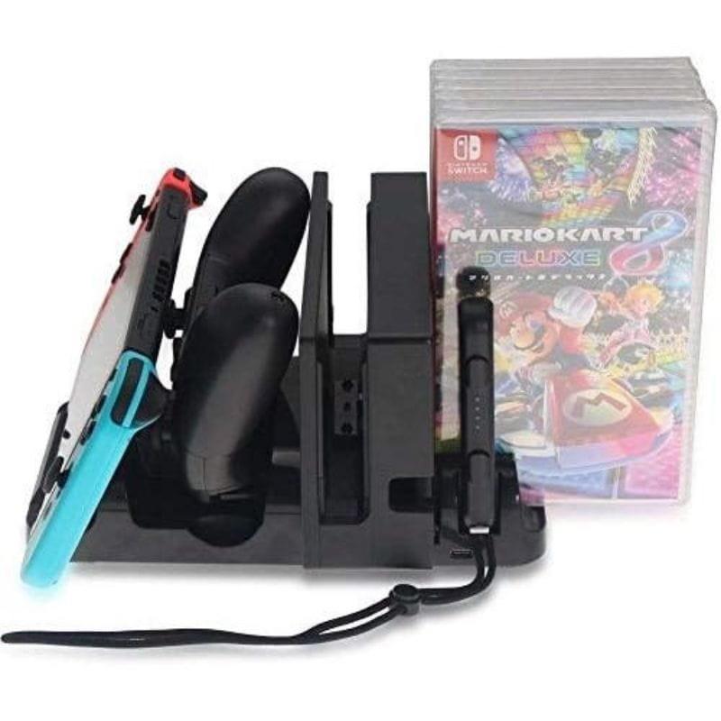 DOBE TNS-895 Soporte Carga Mandos Nintendo Switch Negro - Base de carga imagen real