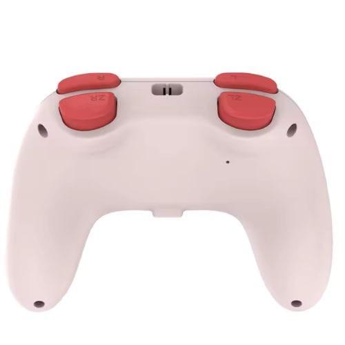 DOBE TNS-0117R Rosa - Gamepad Inalámbrico Nintendo Switch/PC visto desde abajo