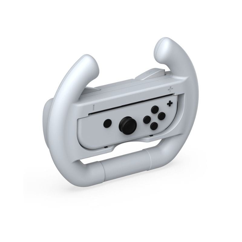 Pack de Volantes para Joy-Con de N-Switch / Switch OLED DOBE TNS-852B Blanco imagen con mando