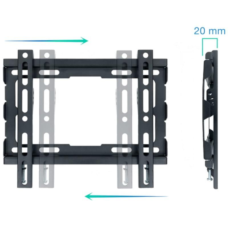 TooQ LP1043F-B Fixe 43" VESA 200x200 mm Noir - Support TV avant et latéral