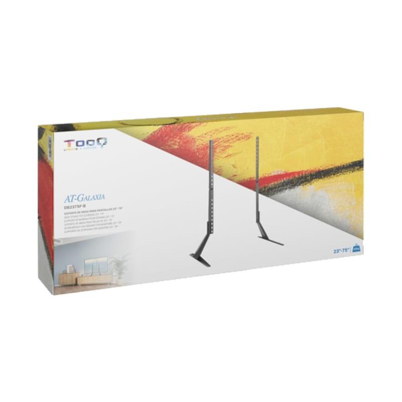 Soporte para TV TooQ Soporte de mesa para pantallas 23-75 800x400 mm Negro Caja