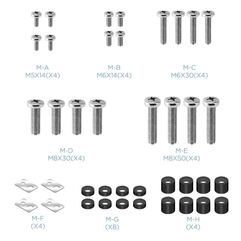 Soporte para TV TooQ LP42100T-B inclinable 60-100 VESA 900x600 mm Negro Tornillos 1