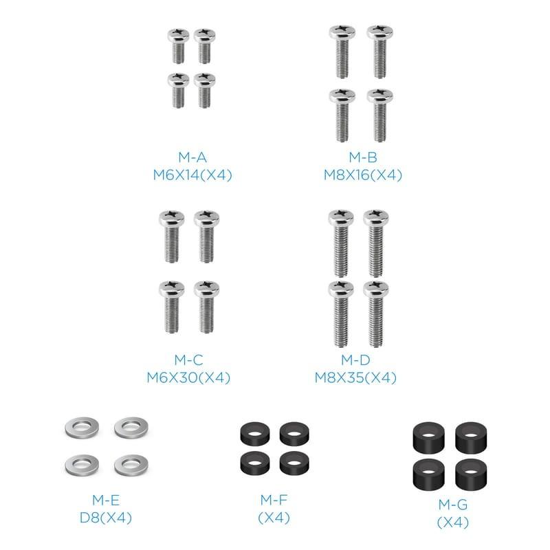 Soporte para TV TooQ LP7846TN-B giratorio e inclinable 32-70 VESA 400x400 mm Negro  Tornillo