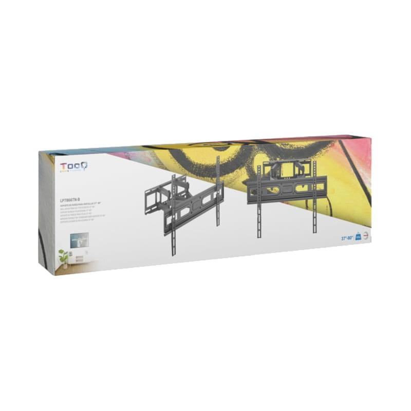 TooQ LP7866TN-B giratorio e inclinable 37- 80 VESA 600x400 mm Negro Caja