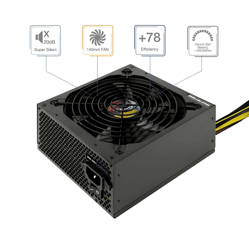 Especificaciones de la Fuente de alimentación TooQ TQAPOLO-700SP 700W ATX Negro