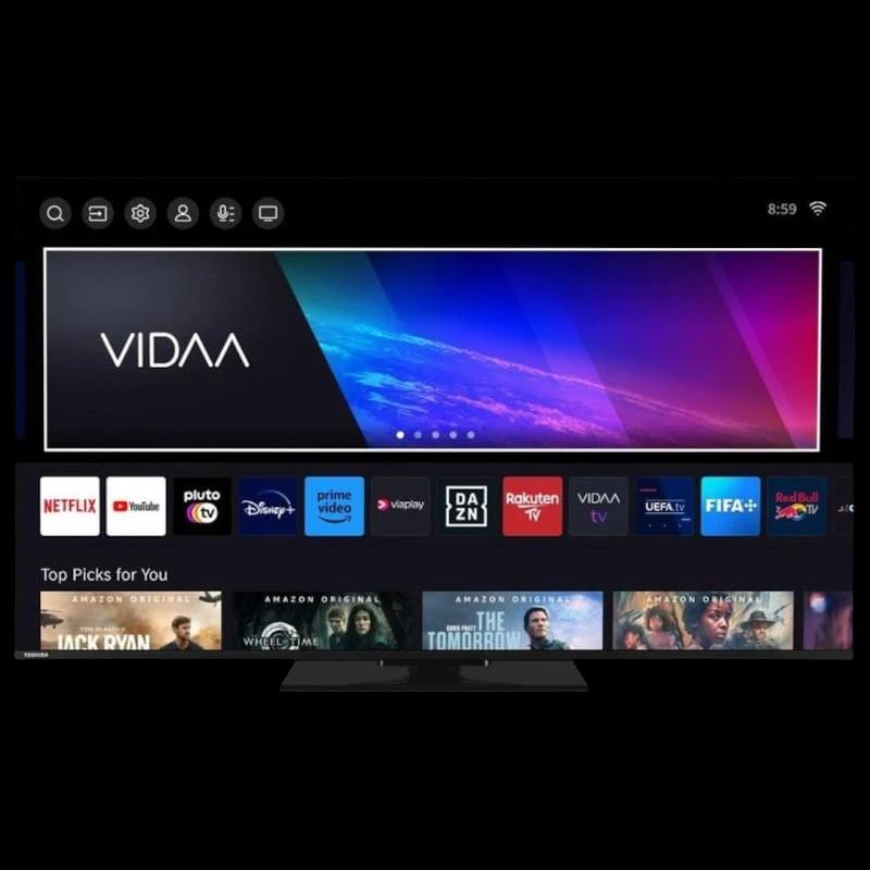 Toshiba 55QV3463DG 55 4K UHD QLED Smart TV Wifi Negro - Televisor