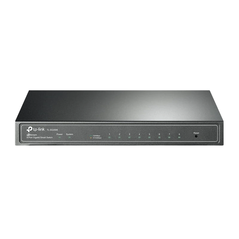 TP-Link TL-SG2008 Conmutador inteligente JetStream Gigabit de 8 Puertos Negro