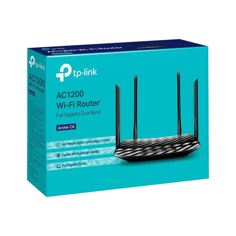 TP-Link Archer C6 Router Gigabit  WiFi AC1200 - Boîte