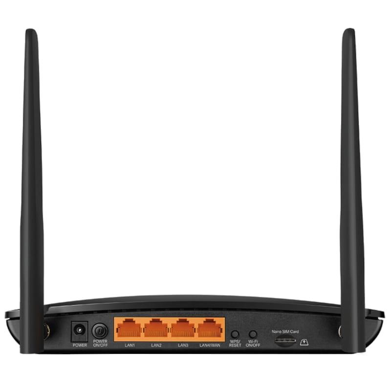 TP-Link Archer MR500 4G+ LTE Wi-Fi 5 Negro - Router Vista trasera