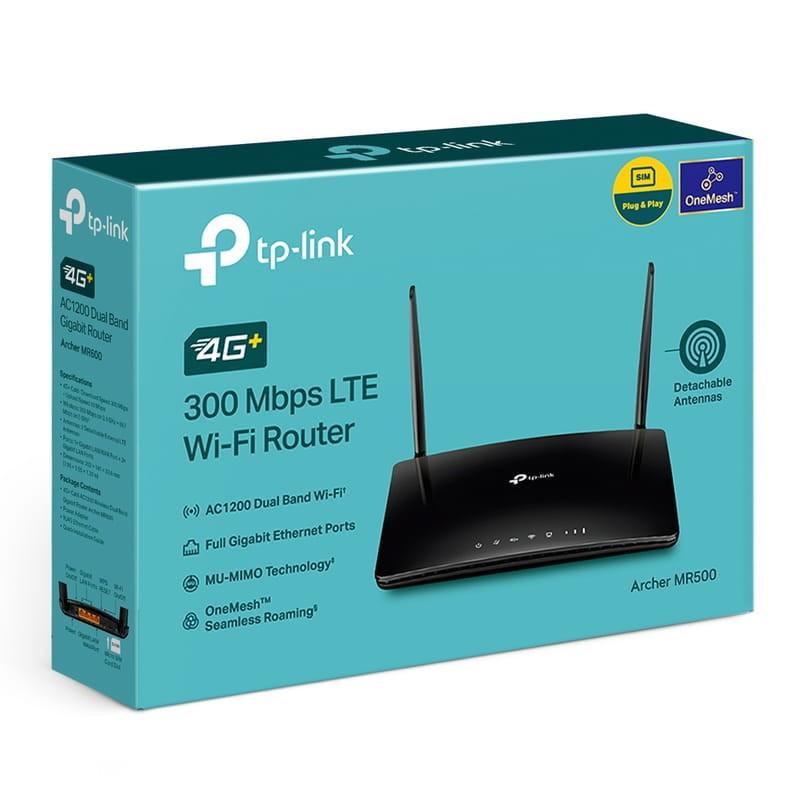 TP-Link Archer MR500 4G+ LTE Wi-Fi 5 Negro - Router Foto de la Caja