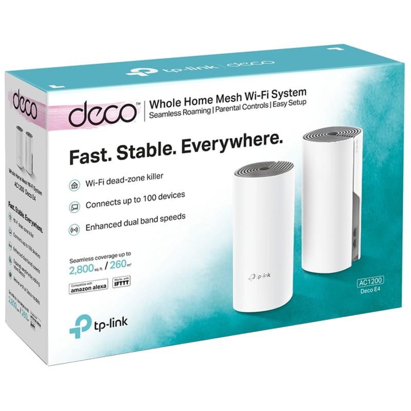 TP-LINK Deco E4 Router WiFi Mesh AC1200 DualBand (2 Pack) - Caja