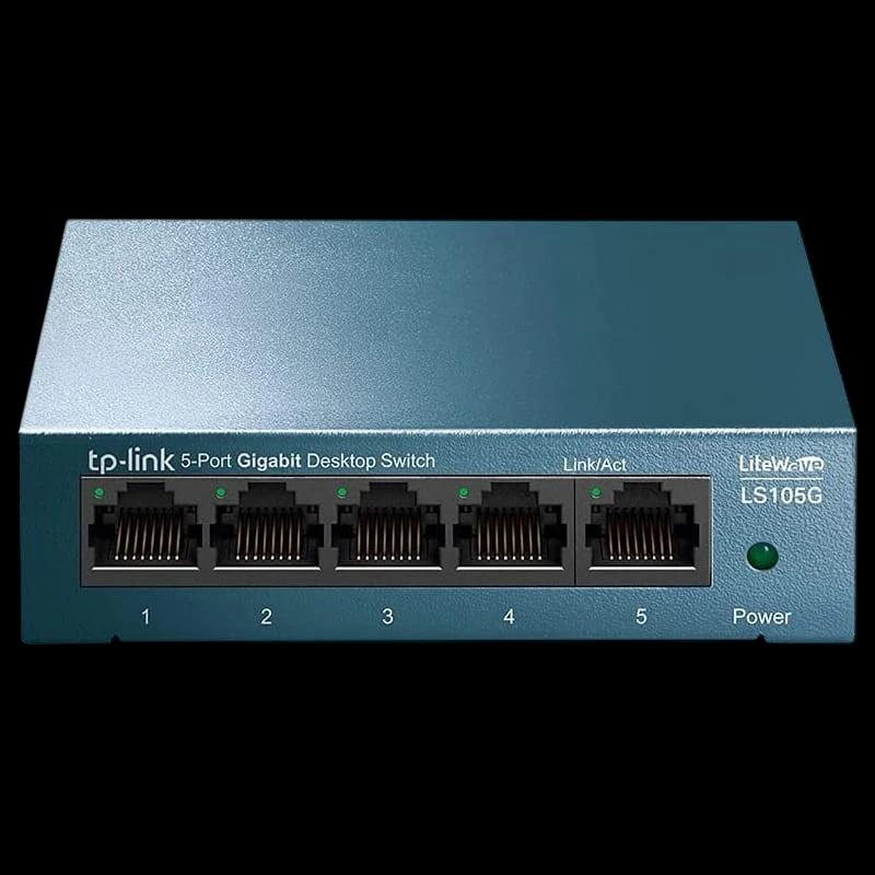 TP-Link LS105G Switch Sobremesa 5-Puertos 10/100/1000Mbps Azul
