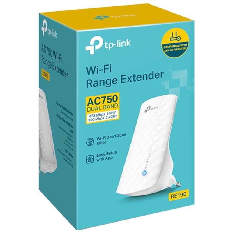 TP-Link RE190 Blanc - Boîtier répéteur d'extension réseau