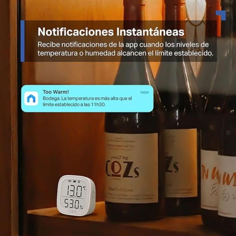 Notificaciones instantáneas con el Monitor de temperatura y humedad TP-Link Tapo T315