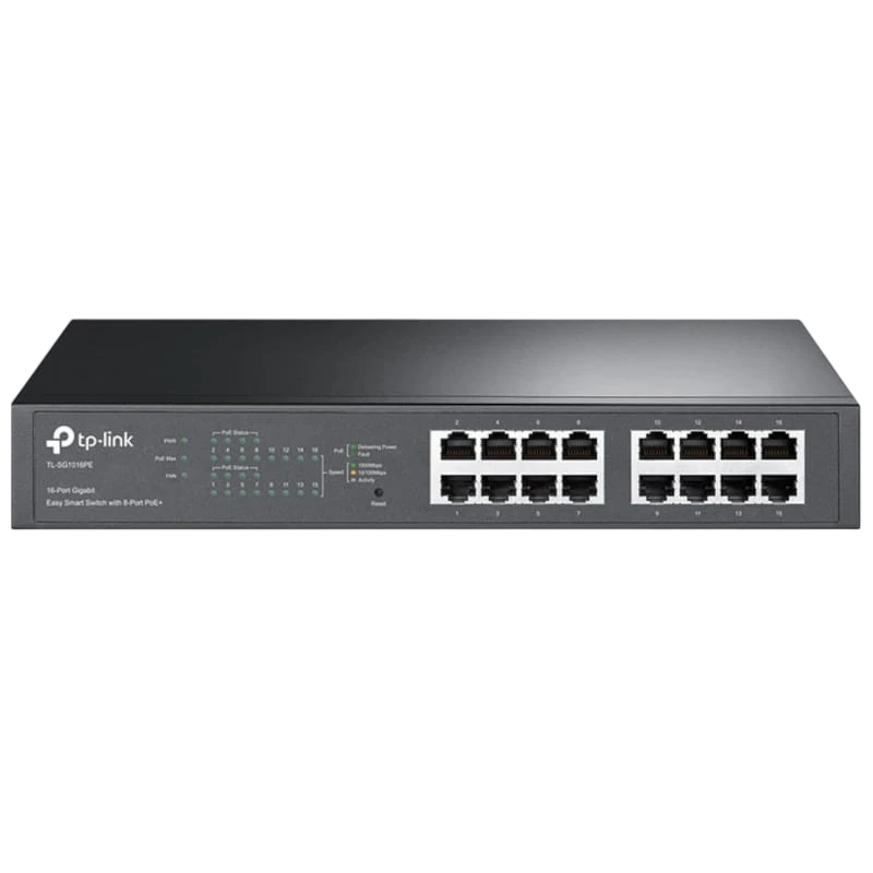 TP-Link TL-SG1016PE 16 Port Gigabit 8 Port PoE+ Noir