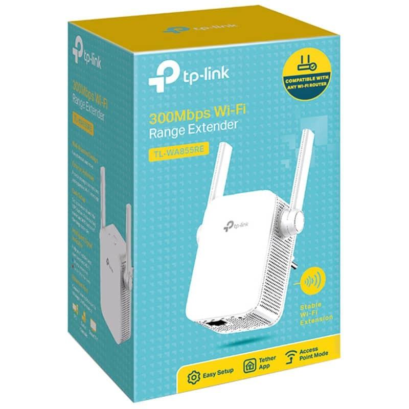 TP-LINK TL-WA855RE Extensor de Cobertura Wi-Fi a 300Mbps - caja