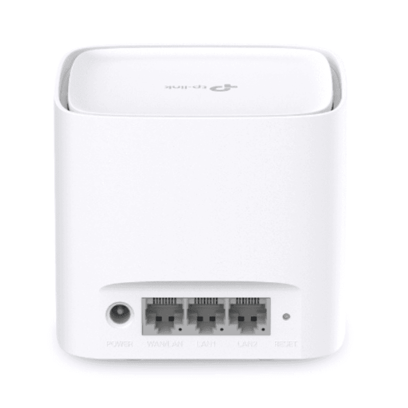 Conexiones y puertos del TP-Link HX220 Doble banda Blanco