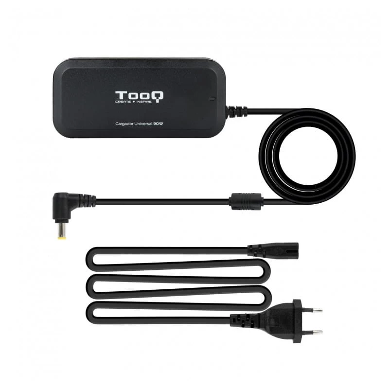 TooQ TQLC-90BS02M 90W USB 2.0 Noir - Chargeur universel