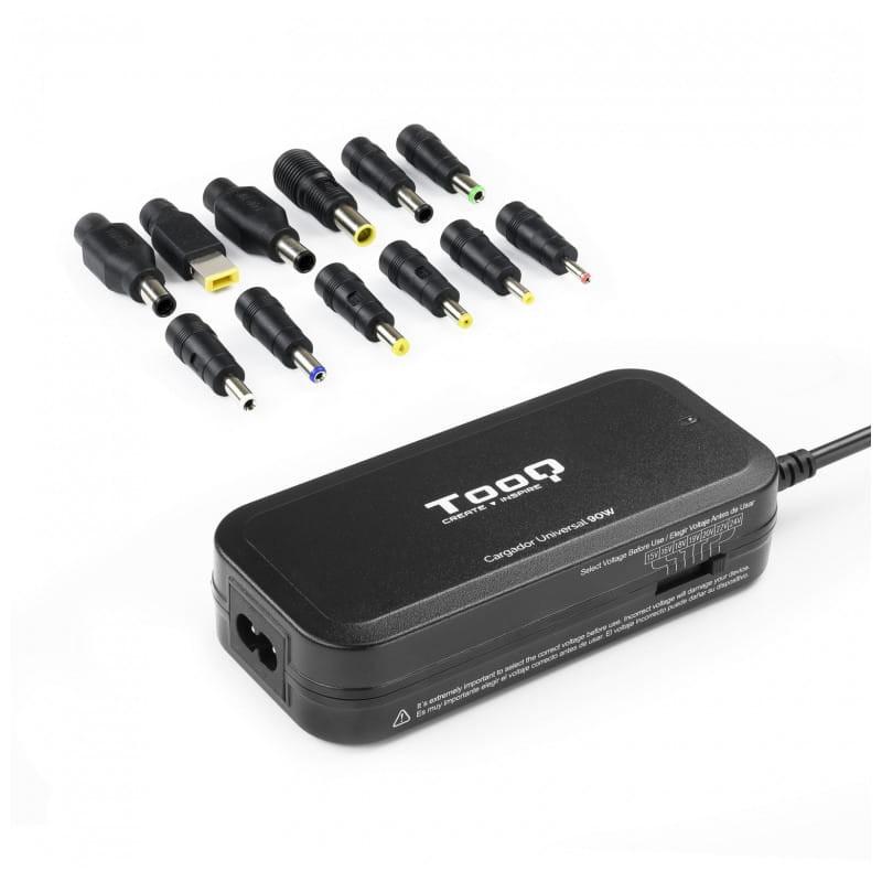 TooQ TQLC-90BS02M 90W USB 2.0 Black - Chargeur d'image universel avec adaptateurs