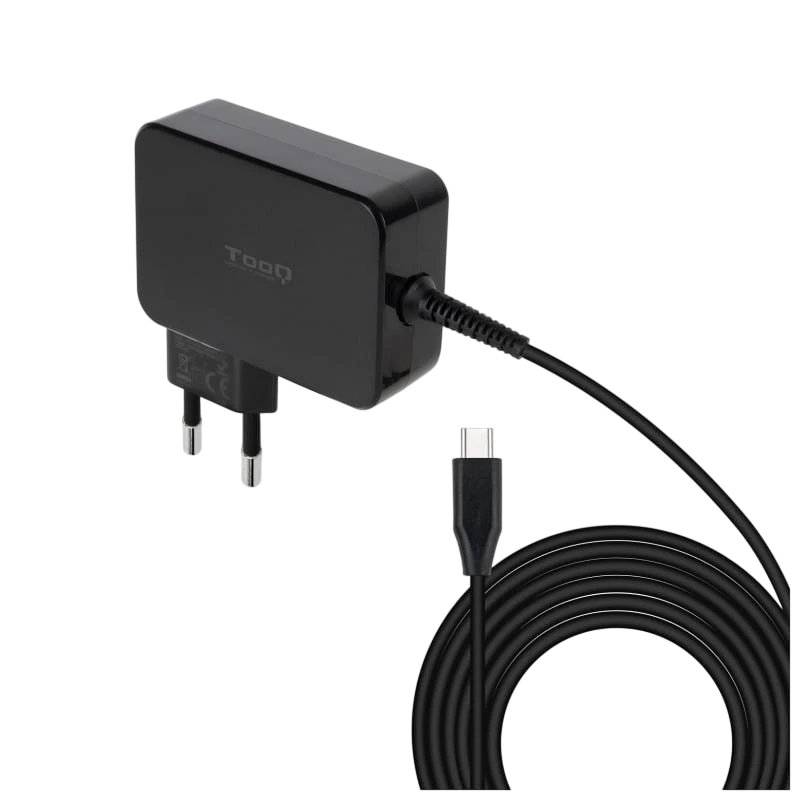 TooQ TQLC-USBCGAN90PD 90W USB-C Negro - Cargador portátil