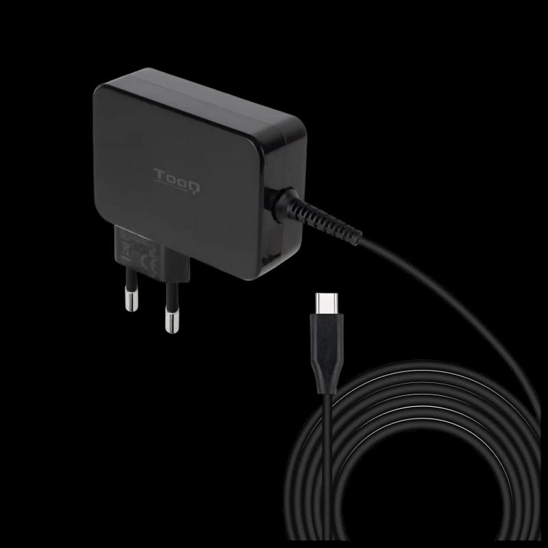 TooQ TQLC-USBCGAN90PD 90W USB-C Negro - Cargador portátil