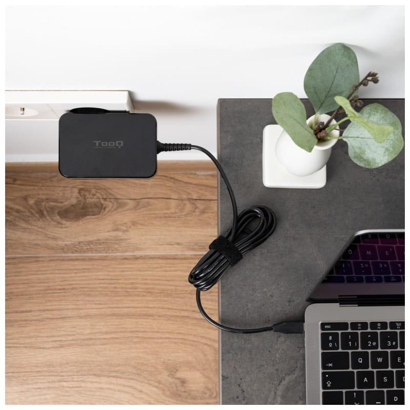 TooQ TQLC-USBCGAN90PD 90W USB-C Negro - Cargador portátil imagen real