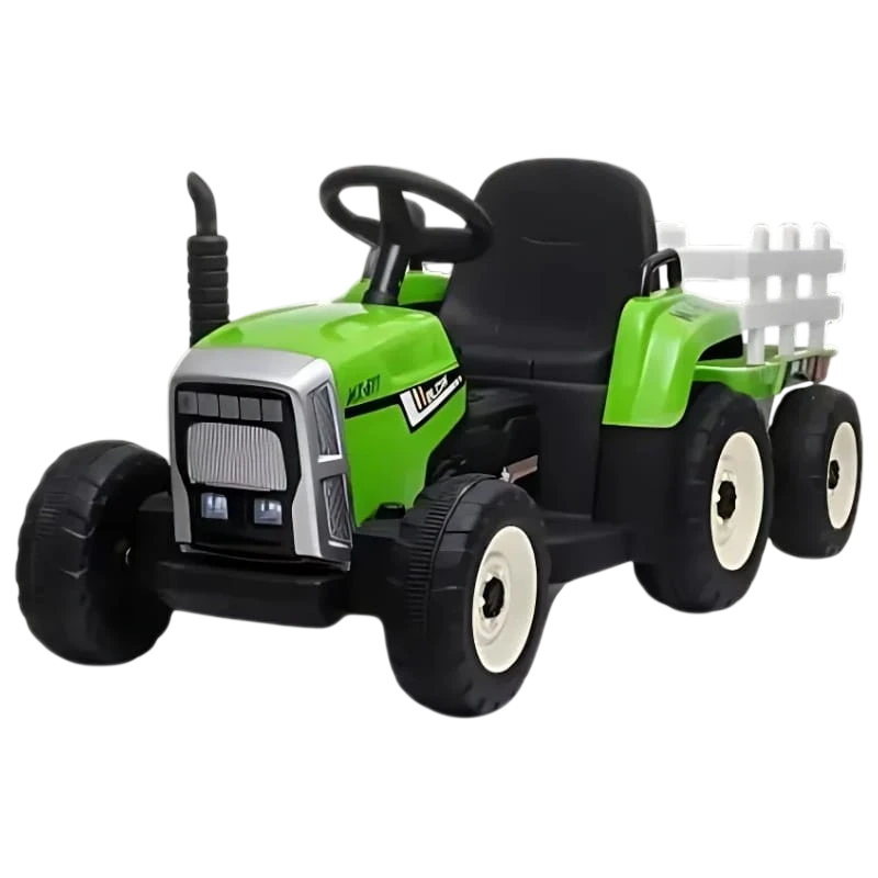 Tractor Ceres con remolque Verde - Coche eléctrico para niños