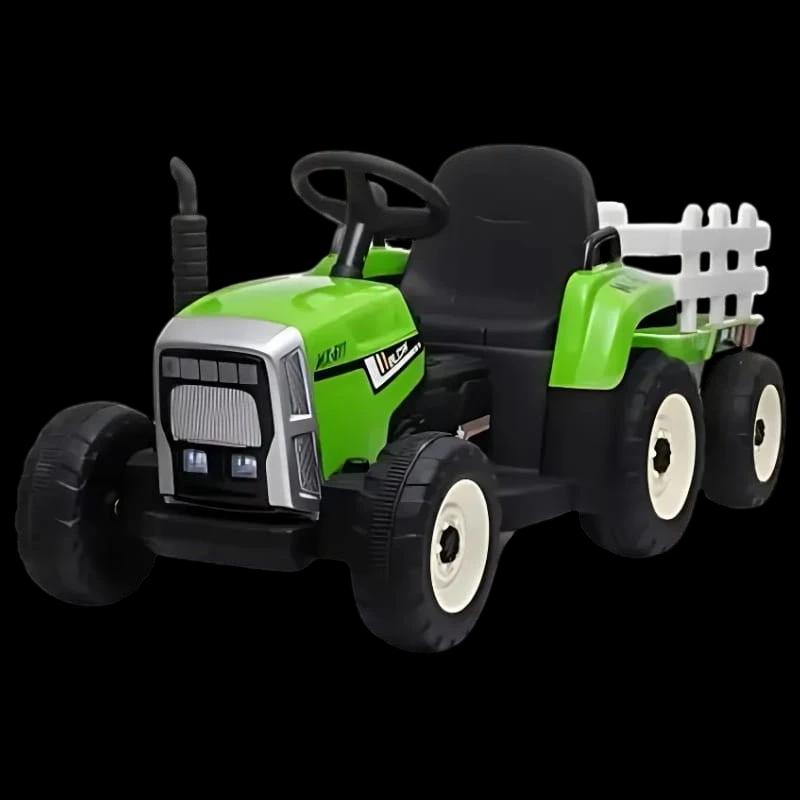 Tractor Ceres con remolque Verde - Coche eléctrico para niños